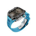 Luxury Stainless Steel Case & Silicone Strap Modification Kit for Apple Watch Series 10 (46mm)