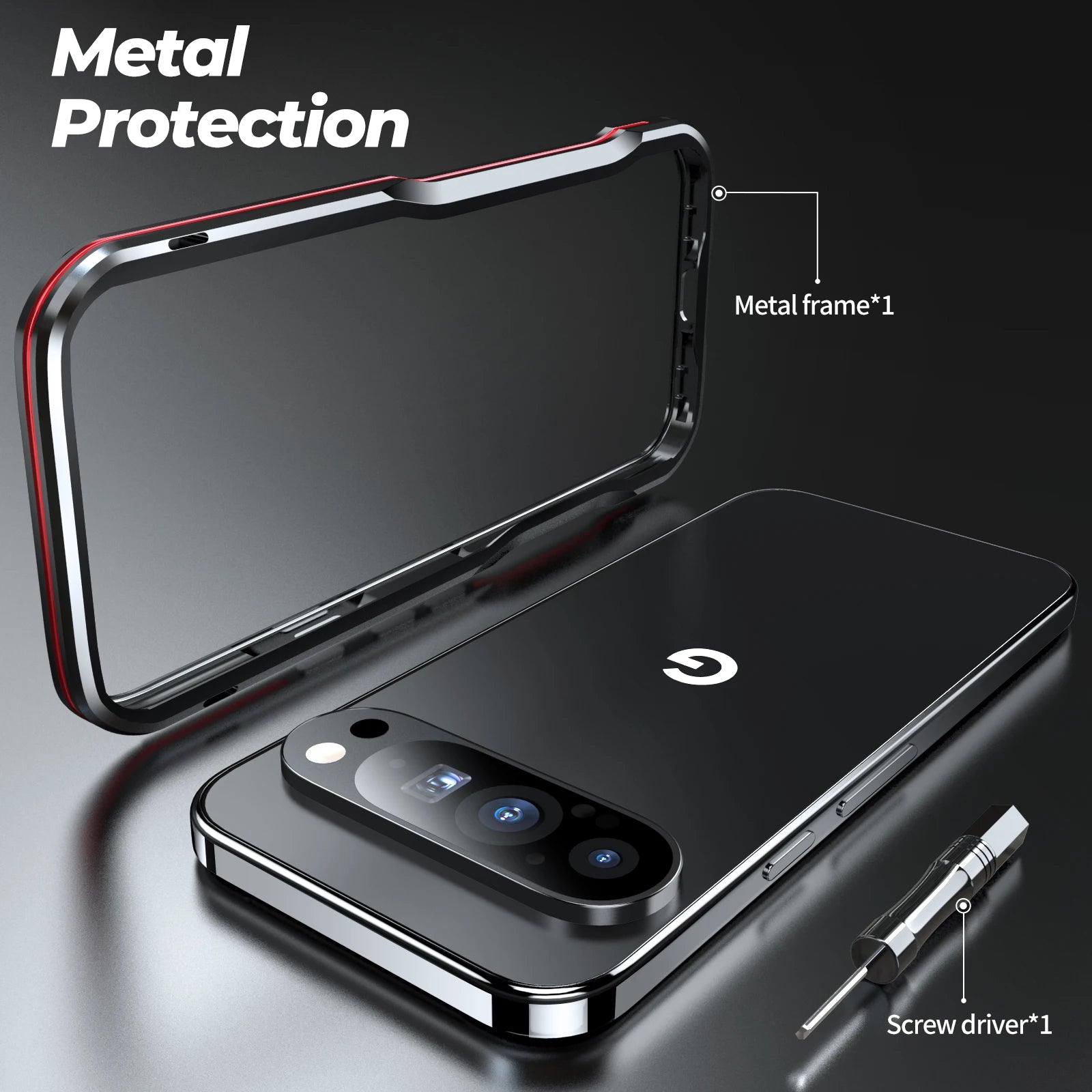 Luxury Aluminum Metal Frame Case for Google Pixel 9 Series
