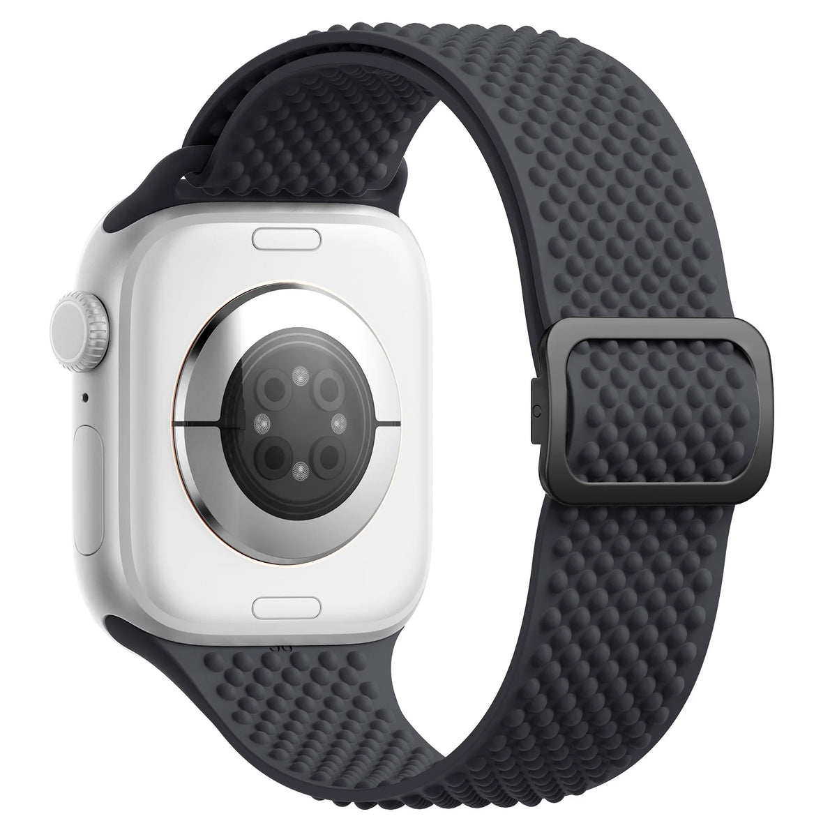 Silicone Sport Band with Adjustable Buckle for Apple Watch