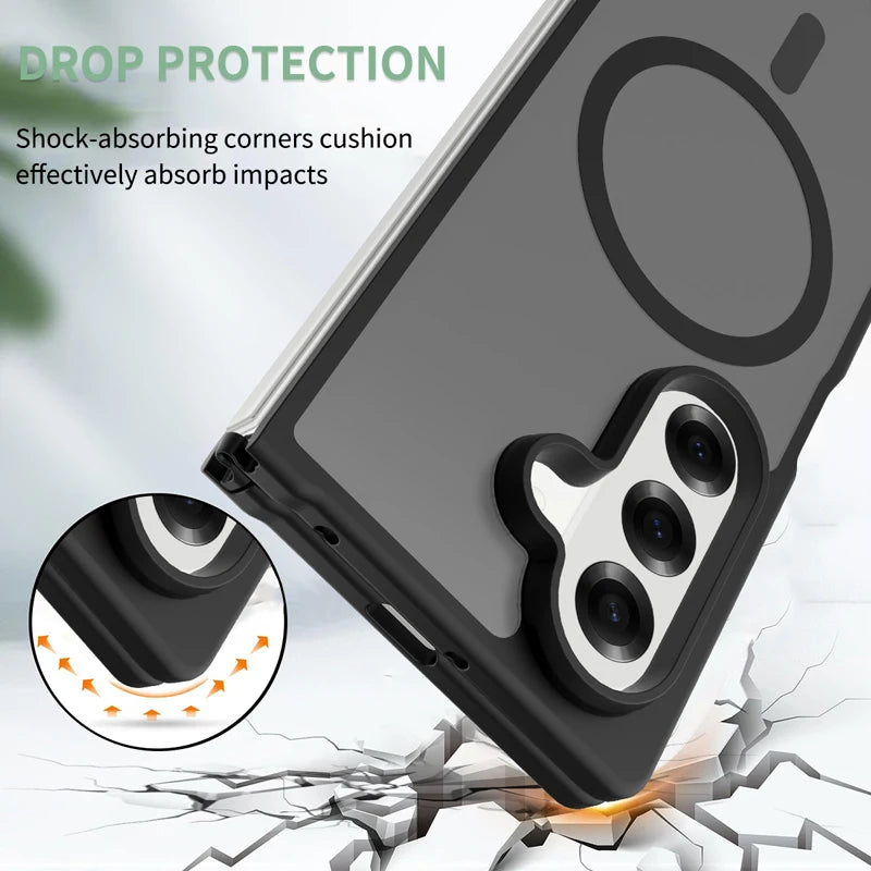Premium Magnetic Matte Case for Samsung Galaxy Z Fold 7