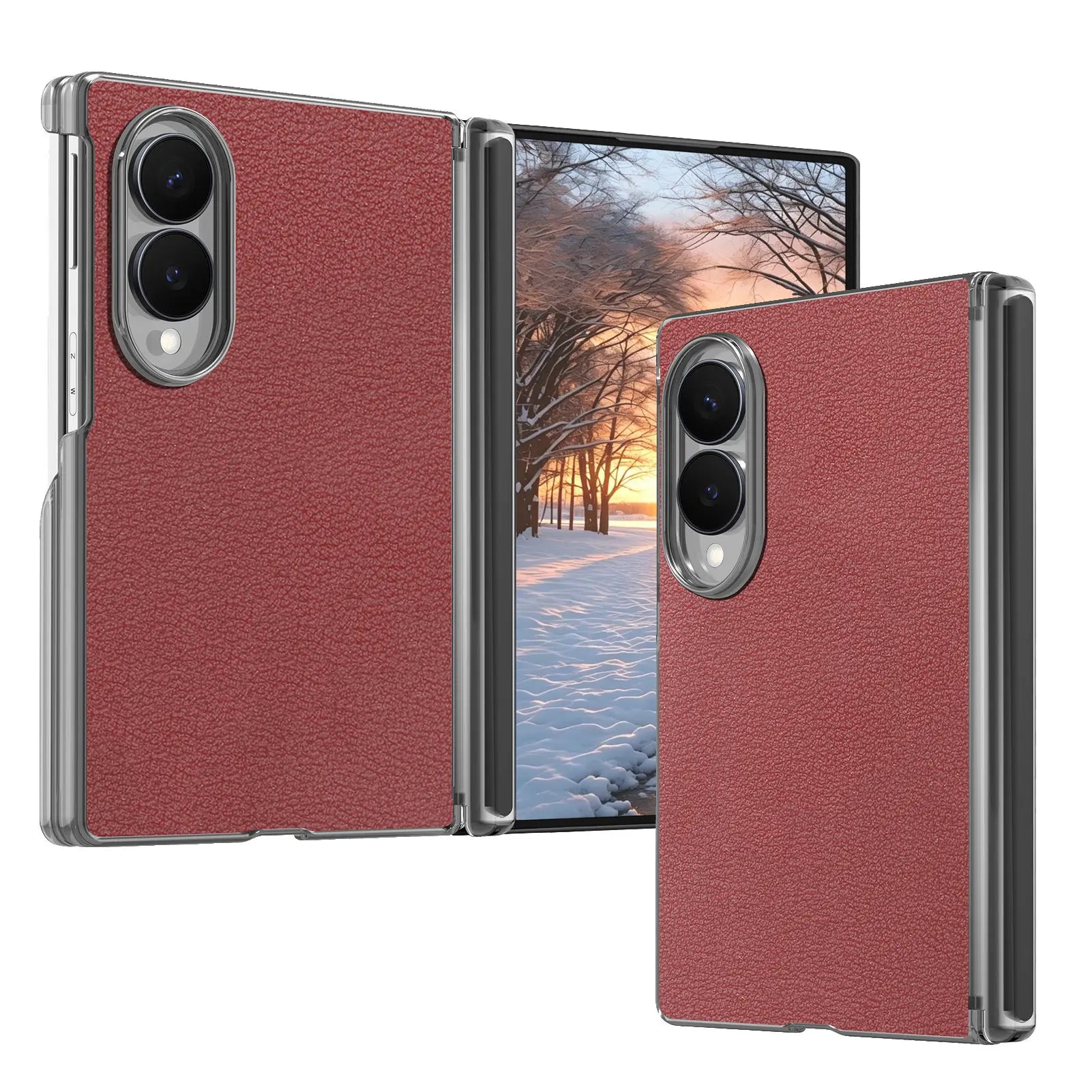 Premium Lychee Texture Magnetic Leather Case for Samsung Galaxy Z Fold 8