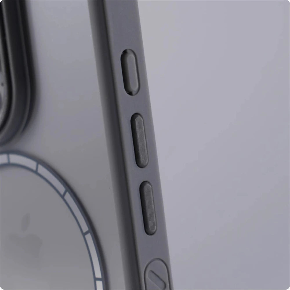 Anti-Slip Transparent Bumper MagSafe Case for iPhone 16 Series