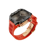 Luxury Stainless Steel Case & Silicone Strap Modification Kit for Apple Watch Series 10 (46mm)