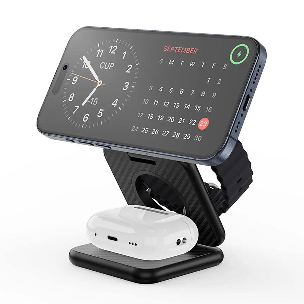 WiWU Kevlar Magnetic Wireless Charging Station