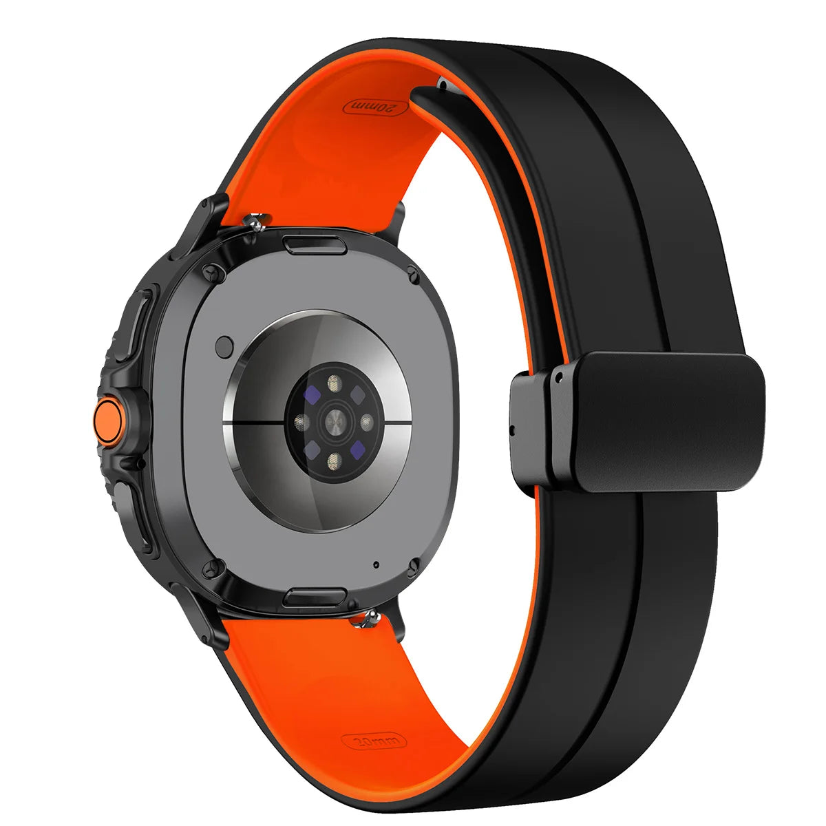 Silicone Magnetic Buckle Strap for Samsung Galaxy Watch 8 /  Galaxy Watch 8 Classic