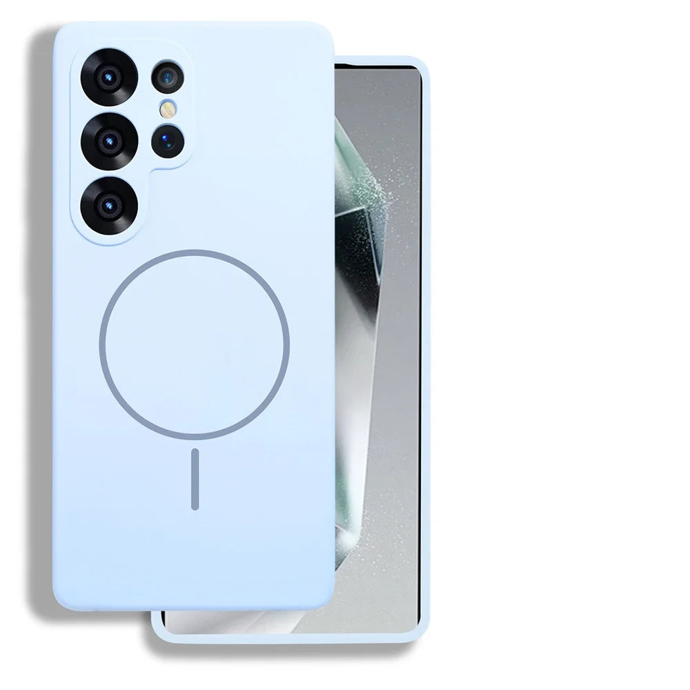 Shockproof Liquid Silicone Magnetic Case for Samsung Galaxy S25 Series