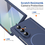 Durable Magnetic Frosted Case with Hinge Protection for Samsung Galaxy Z Fold 6