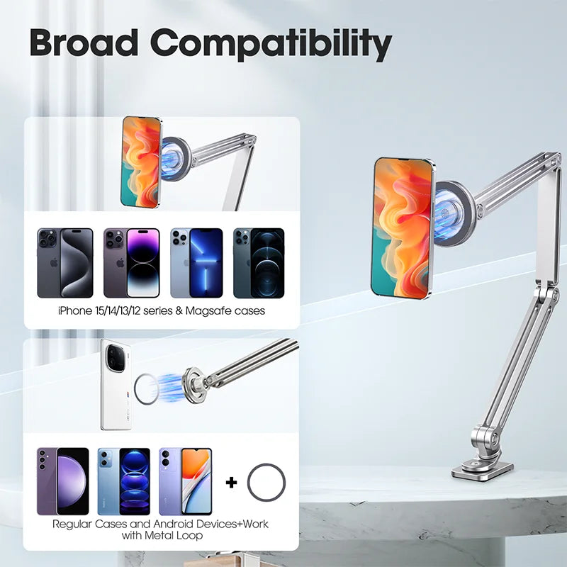 Flexible Phone Stand with Adjustable Arm