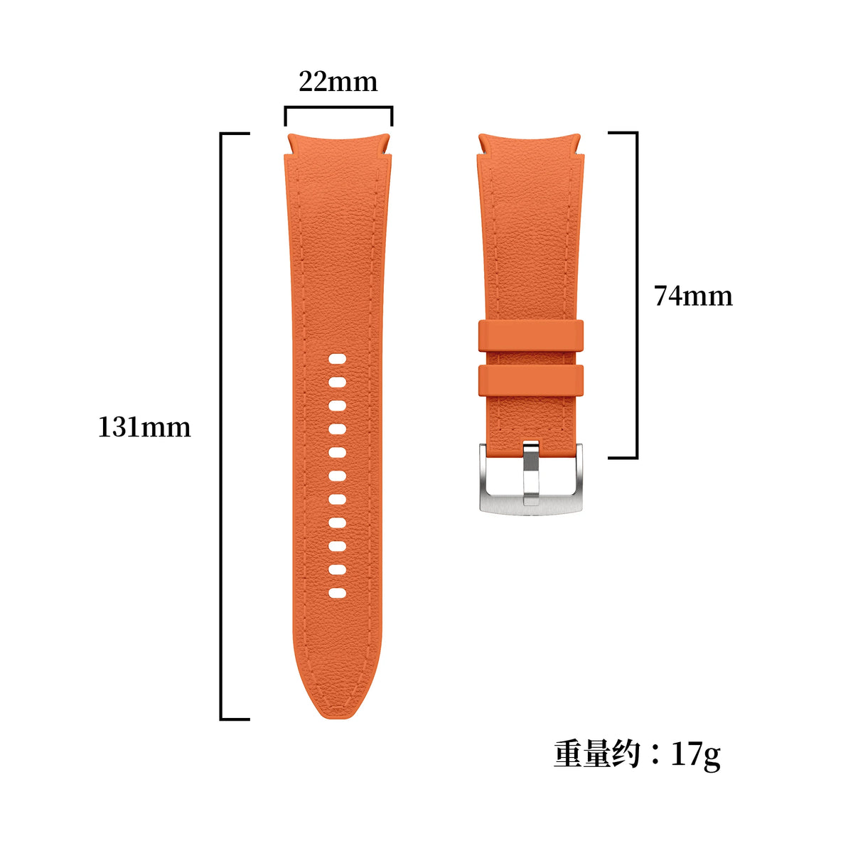 Silicone Leather Strap For Samsung Galaxy Watch 7