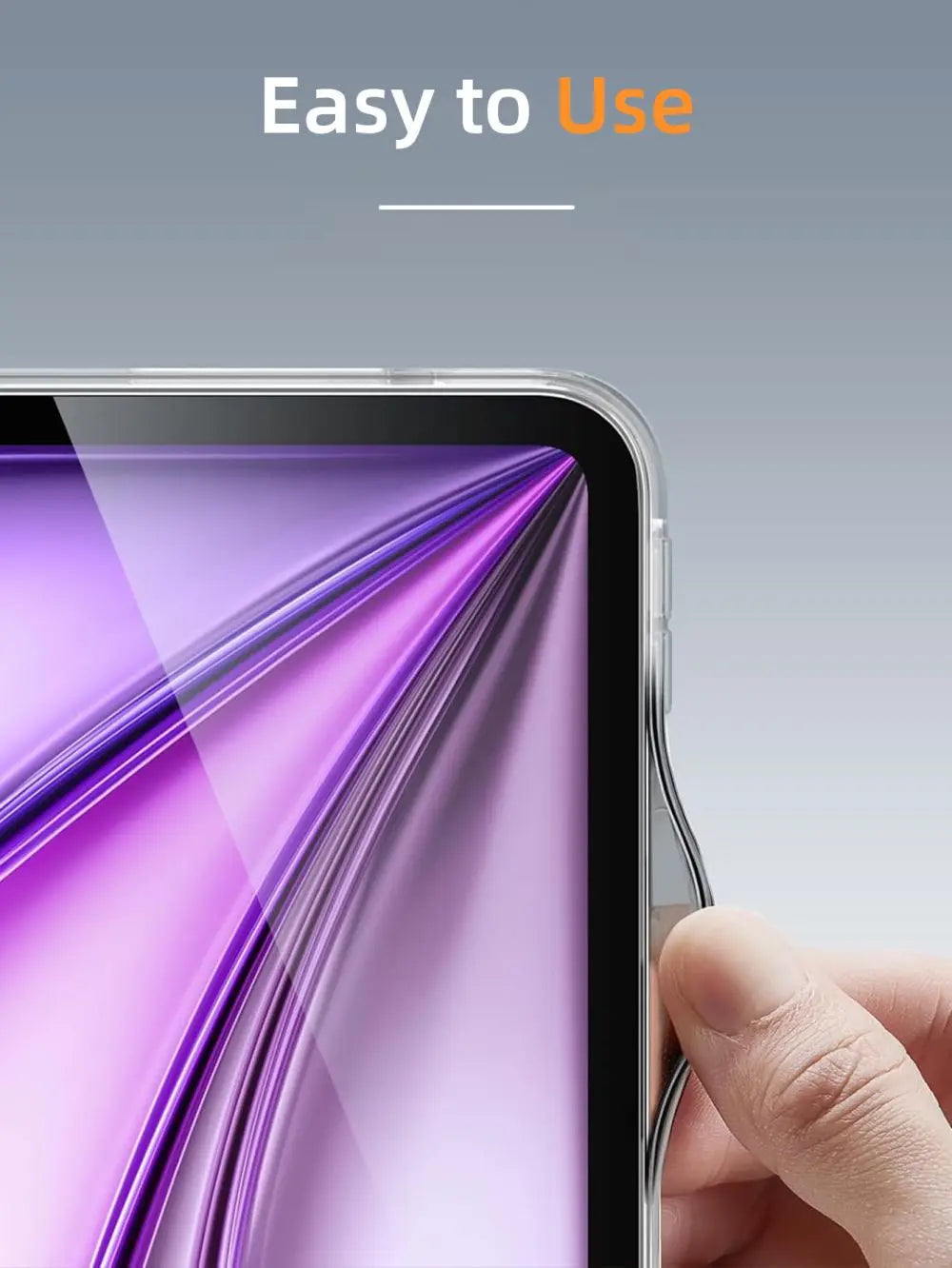 Slim Transparent Protective Case for iPad Pro M4 (2024)