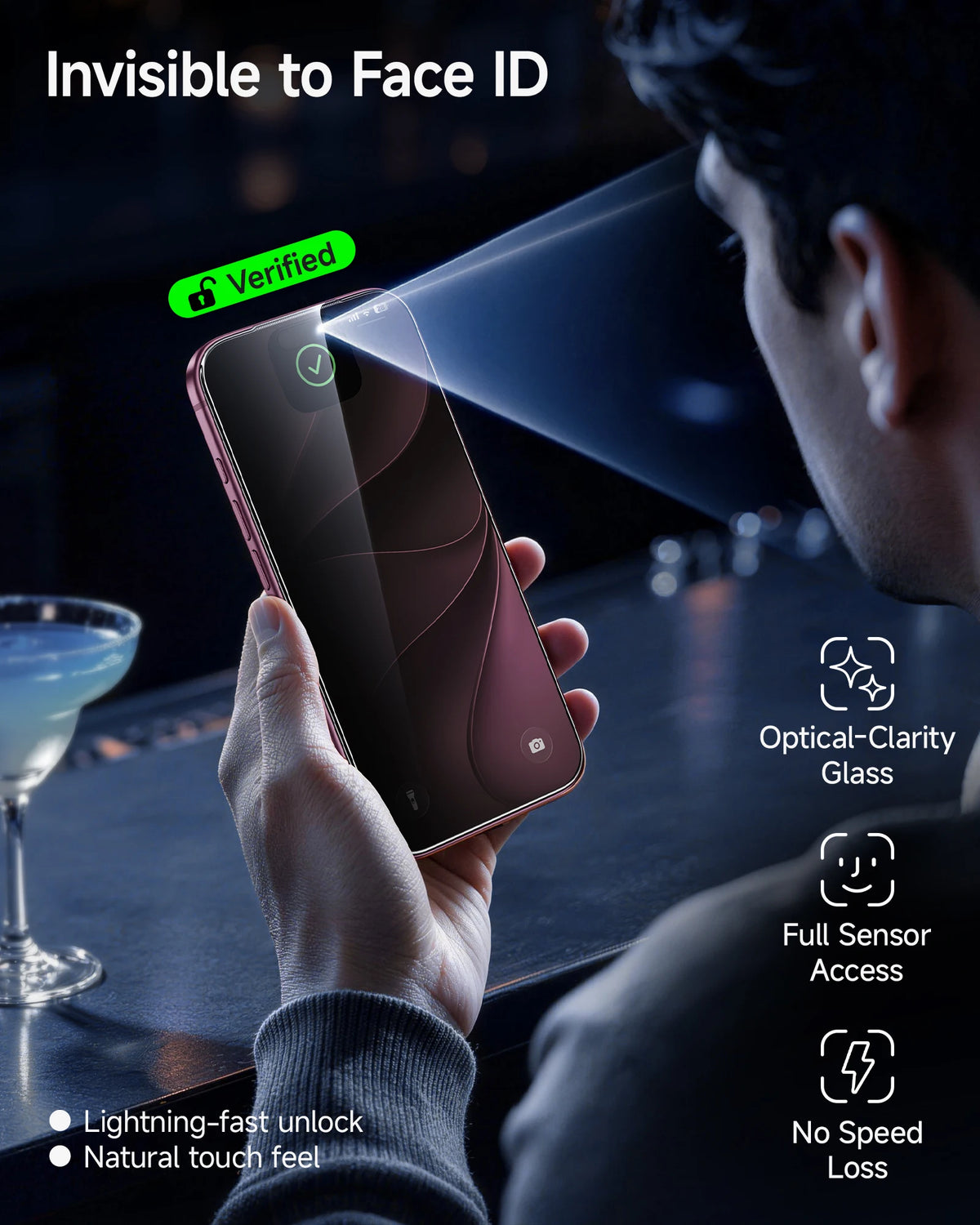 Anti-Spy Privacy Tempered Glass Screen Protector for iPhone 16 Series