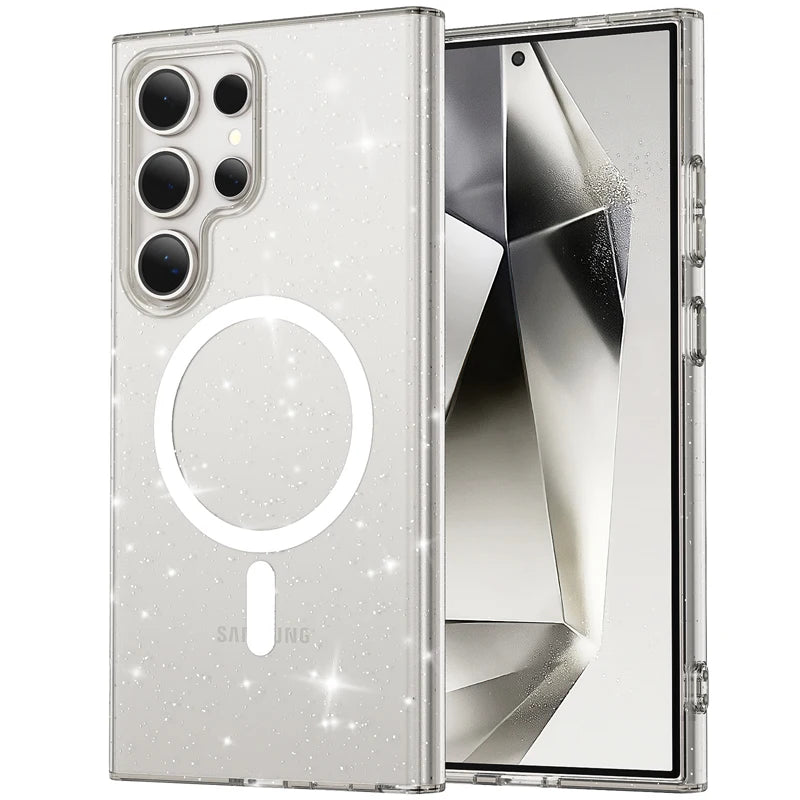 Samsung Galaxy S24 Series Shockproof Acrylic Magnetic Case