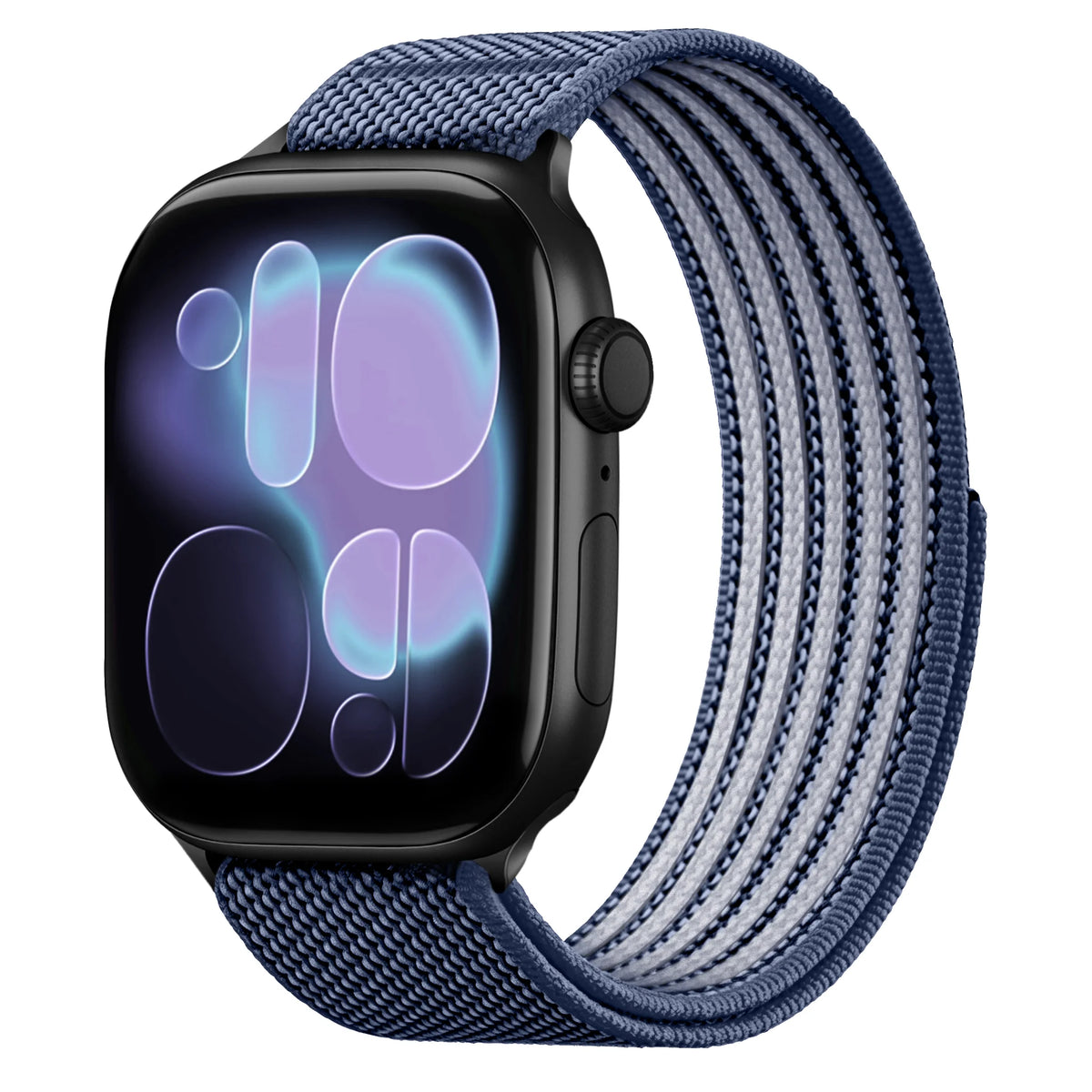 Breathable Nylon Sport Loop Band with Hook-and-Loop Closure for Apple Watch