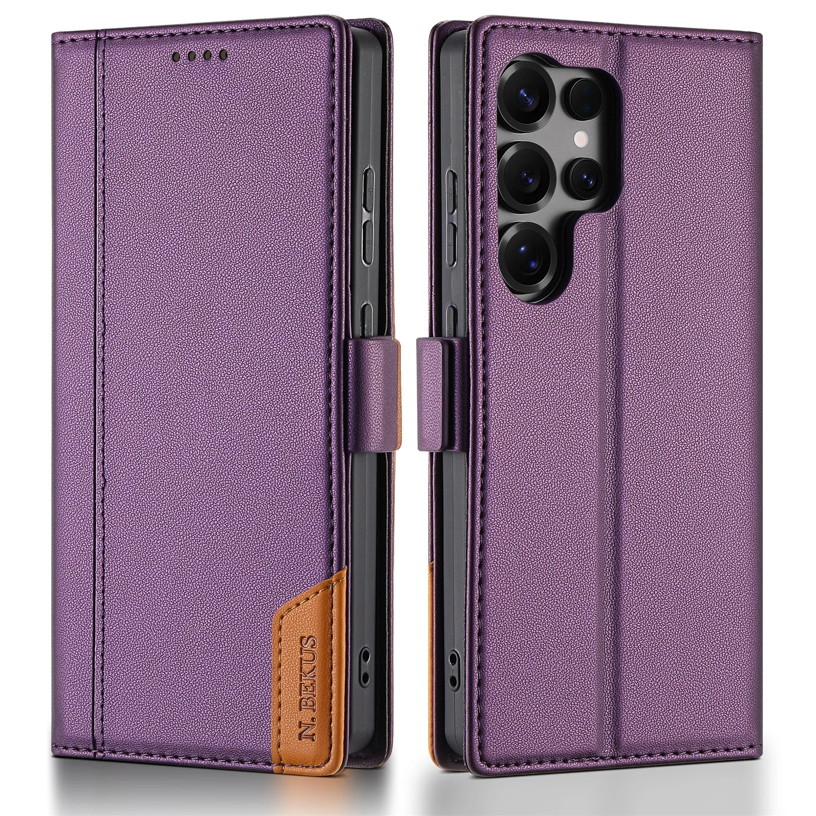Luxury Leather RFID Wallet Case for Samsung Galaxy S26 Series