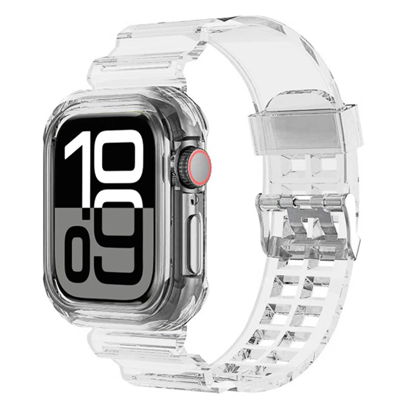 Protective Silicone Case + Wristband for Apple Watch