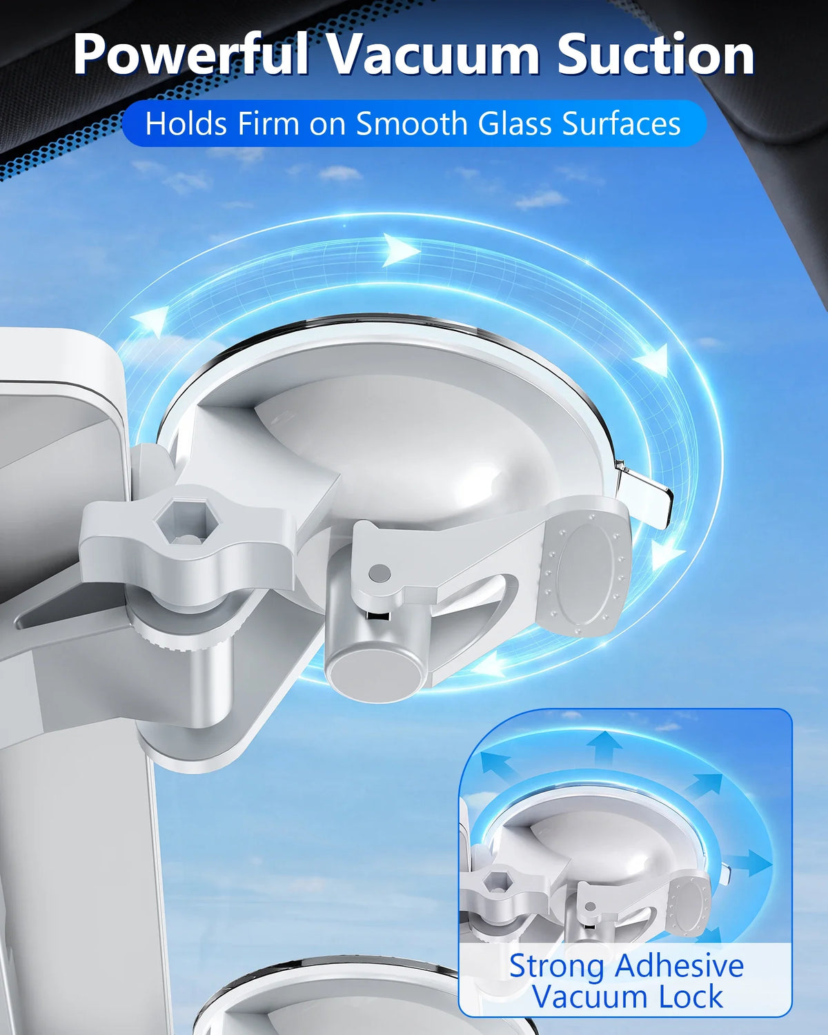 Starlink Mini Windshield Mount With Four Vacuum Suction Cups