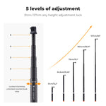 K&F Concept Long Carbon Selfie Stick for Sports & Action Cameras
