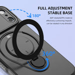 Soft TPU Shockproof MagSafe Case with 360° Rotating Metal Ring Stand for iPhone 17 Series