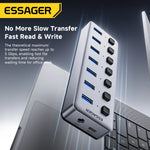 Essager 7-Port USB 3.0 Hub With 24W Adapter