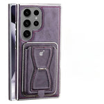 Drop-Proof Electroplate Leather Case for Samsung Galaxy S24 Series