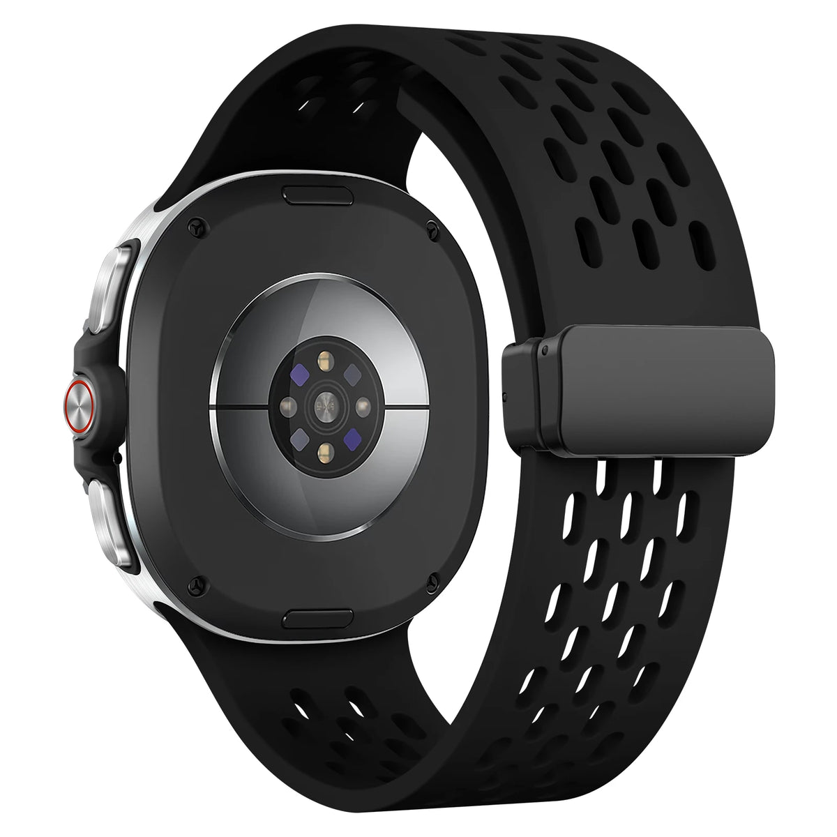 Perforated Silicone Sport Band with Magnetic Clasp for Samsung Galaxy Watch 9