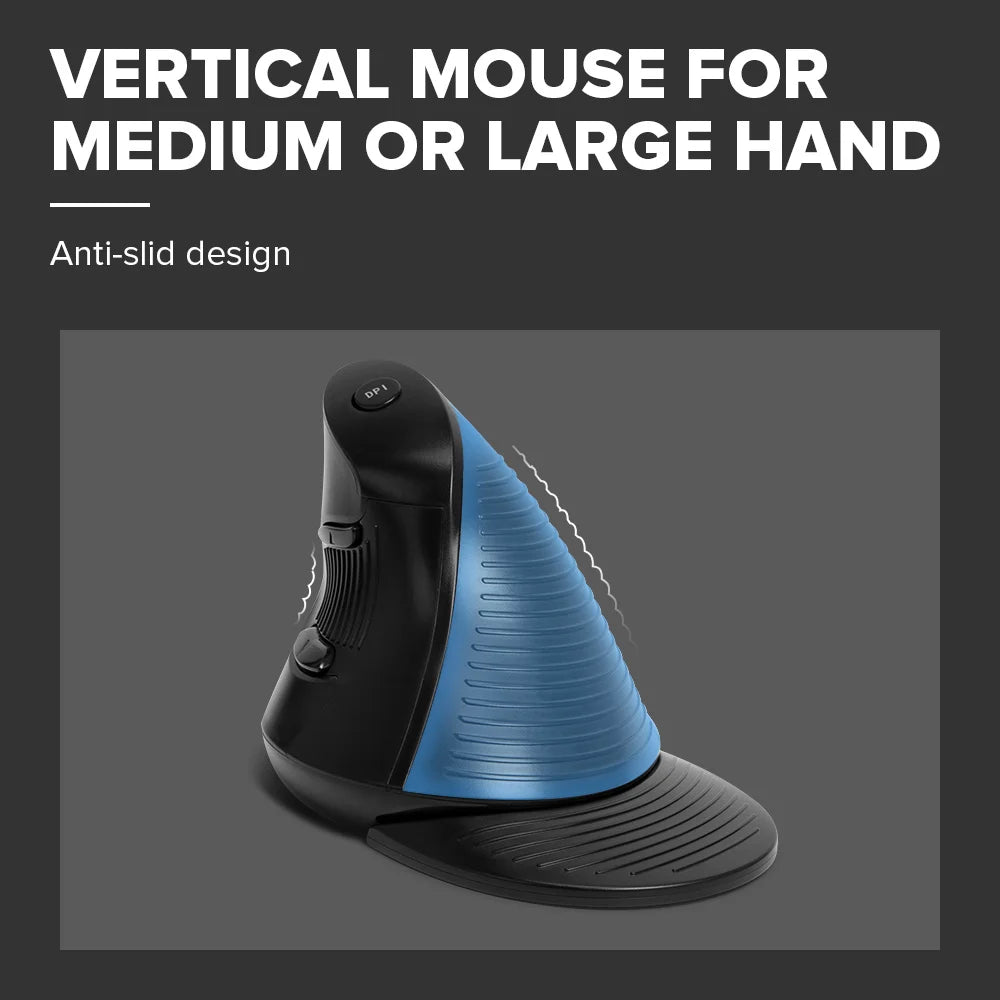 Delux M618BU Ergonomic Vertical Office Mouse