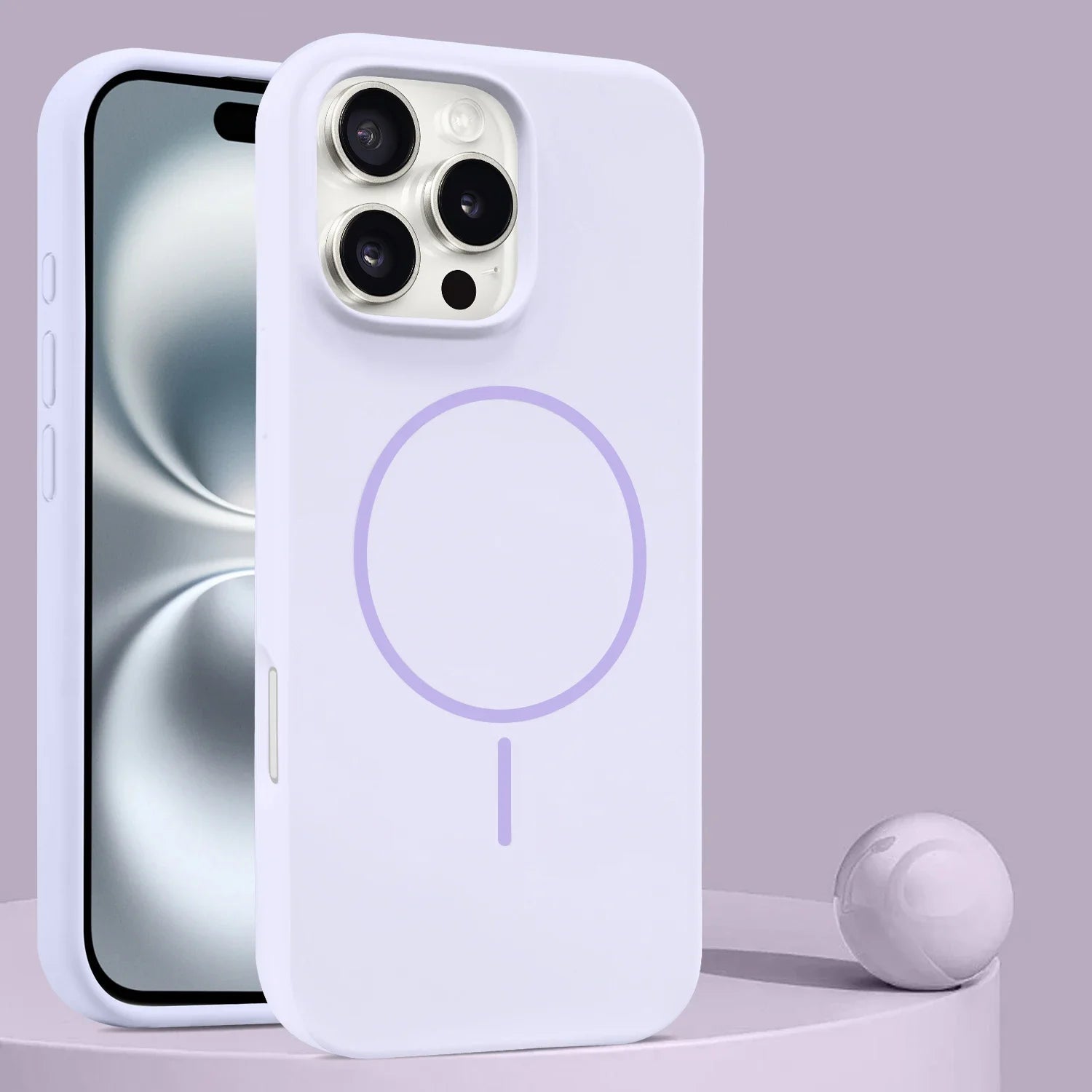 Soft Liquid Silicone MagSafe-Compatible Case for iPhone 16 Series