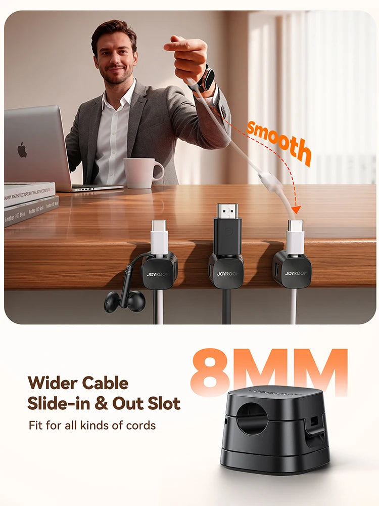 6-Piece Detachable Magnetic Cable Clips