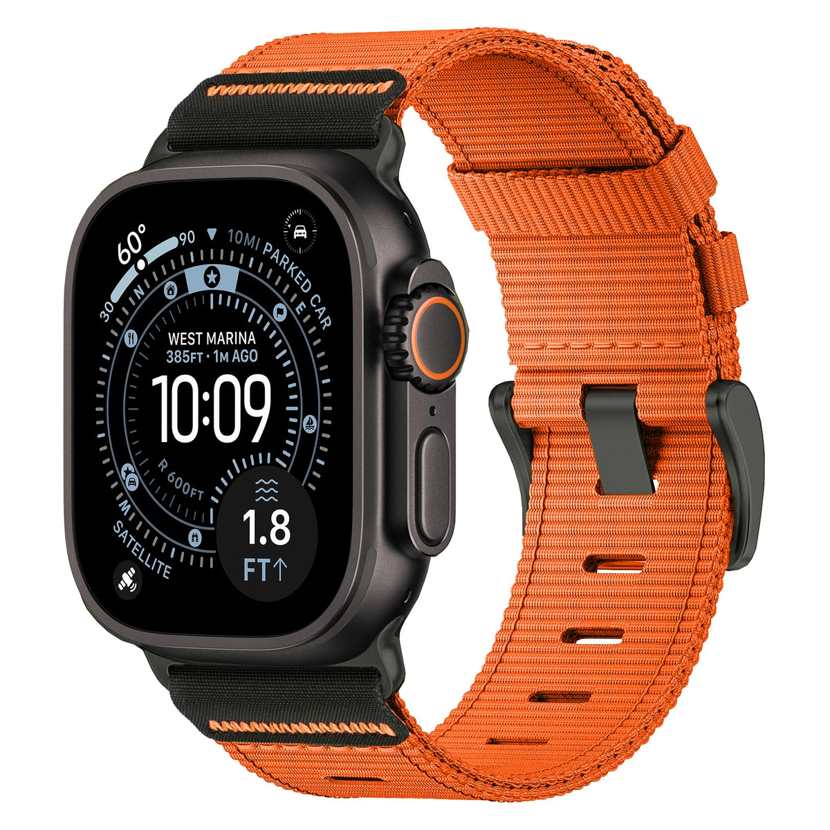 Rugged Woven Nylon Band with Pin Buckle for Apple Watch