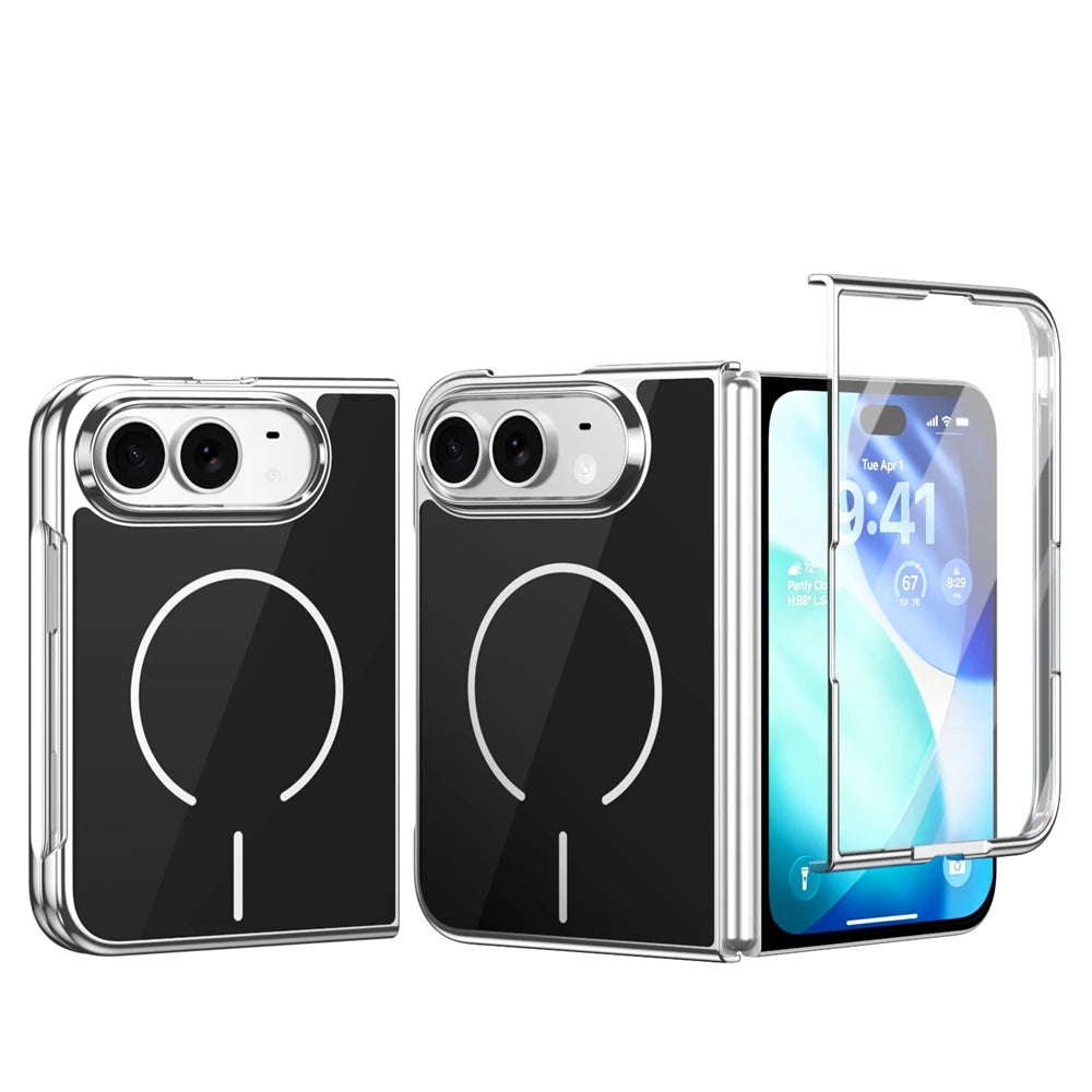Tempered Glass Screen Protector Case with MagSafe Compatibility for iPhone Duo