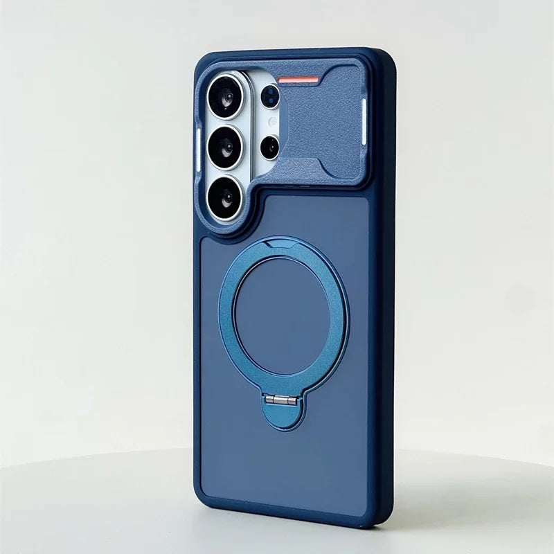 Shockproof Magnetic Case with Ring Stand for Samsung Galaxy S26 Series