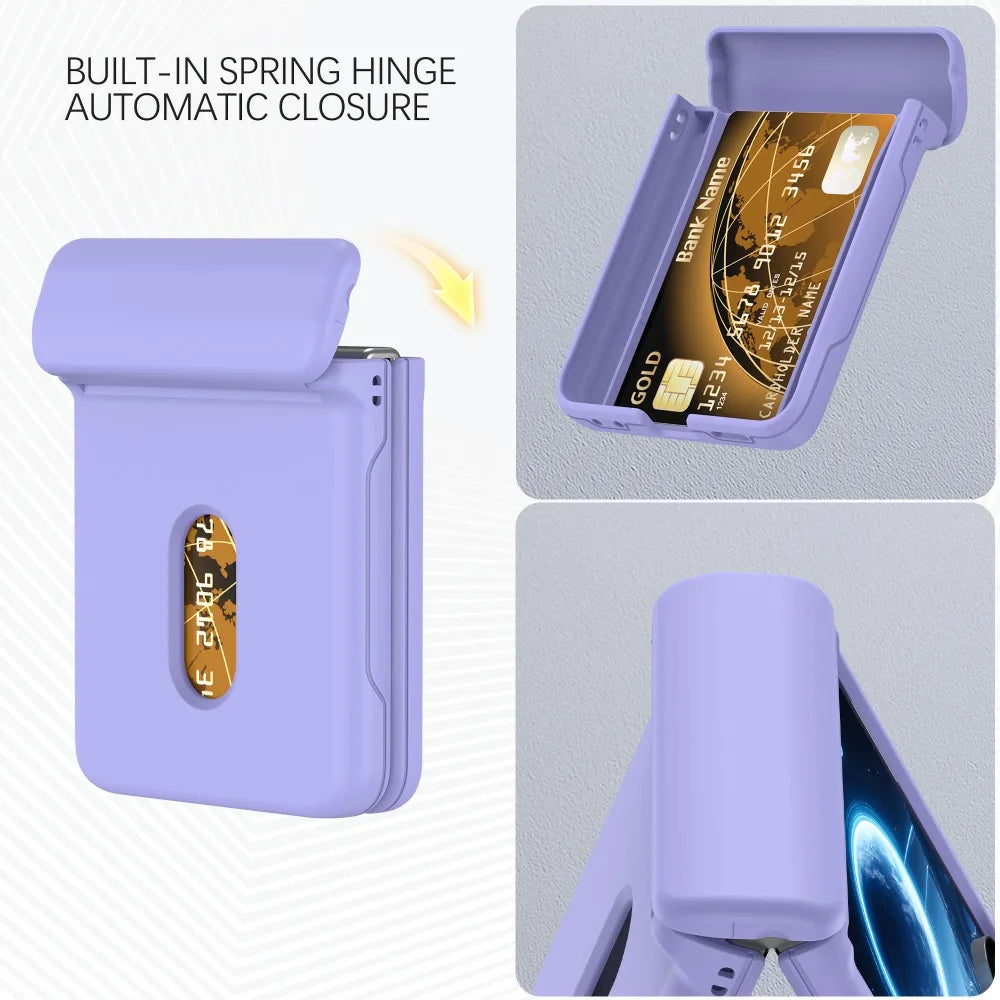 Premium Hinge Protection Wallet Case for Samsung Galaxy Z Flip 8