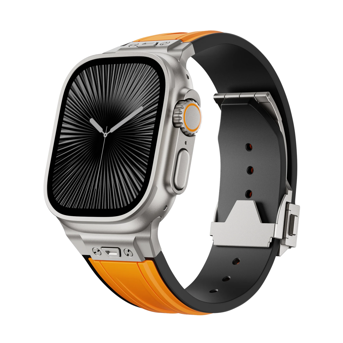 Liquid Silicone Sport Band with Ribbed Texture for Apple Watch