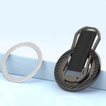 Carbon Fiber Pattern Magnetic Ring Phone Stand