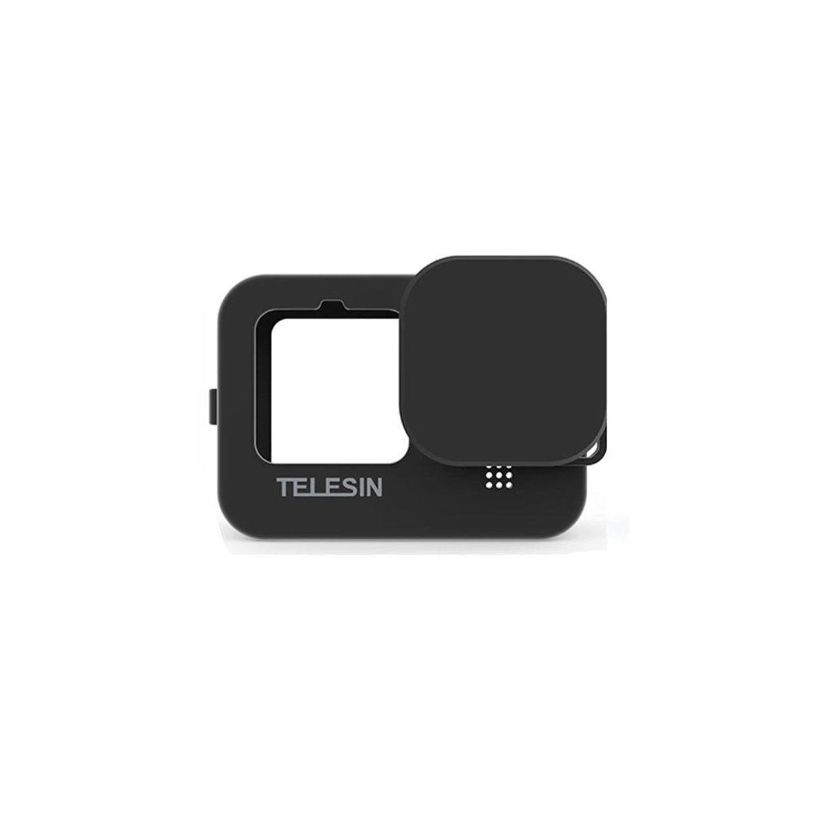 TELESIN Soft Silicone Case with Lens Cap & Wrist Strap for GoPro Hero