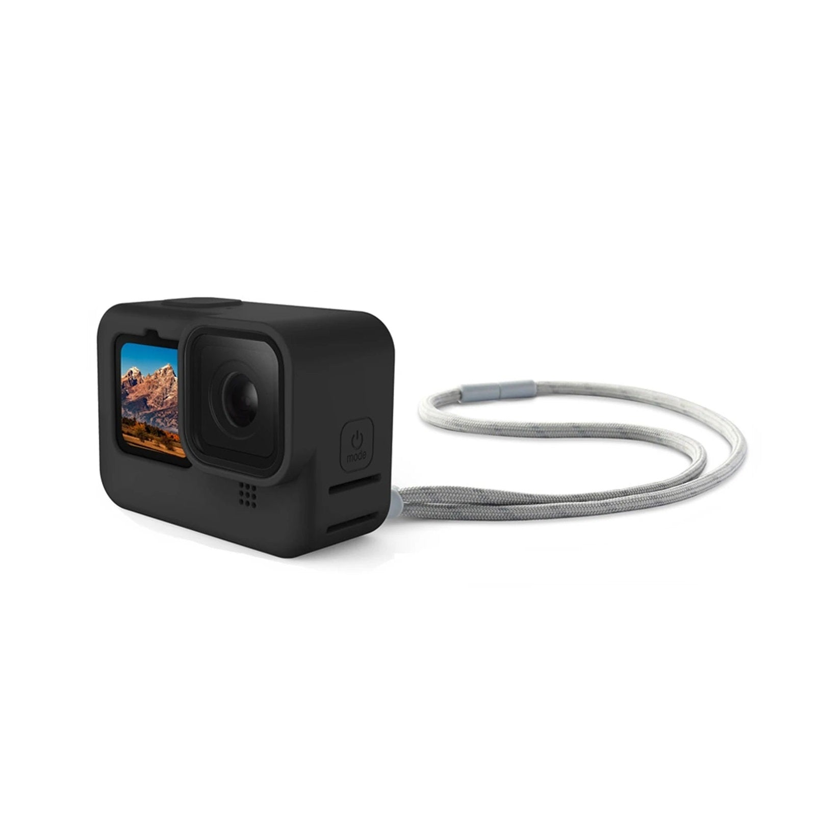 TELESIN Soft Silicone Case with Lens Cap & Wrist Strap for GoPro Hero