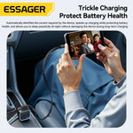 Essager 45W PD Fast Car Charger- 3 Ports with 75cm Retractable Cord