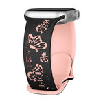 Fashion Engraved Silicone Bands for Apple Watch