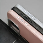 Luxury Silk Leather Texture MagSafe Case for iPhone 15 Series