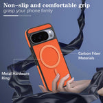Carbon Fiber Magnetic Leather Case for Google Pixel 10 Series