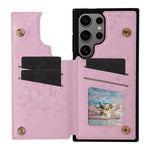Floral Embossed Leather Wallet Case for Samsung Galaxy S25 Series