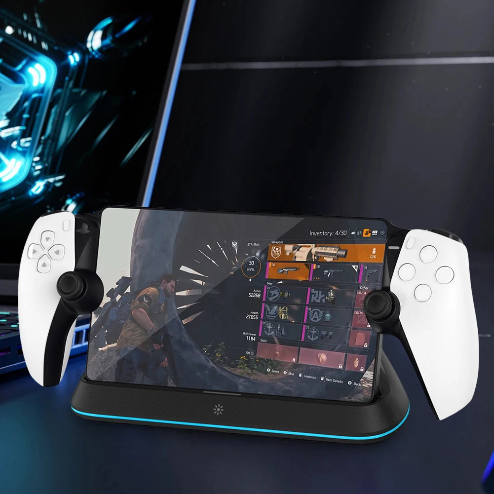 PlayStation Portal Charging Stand with 7 RGB Light Modes