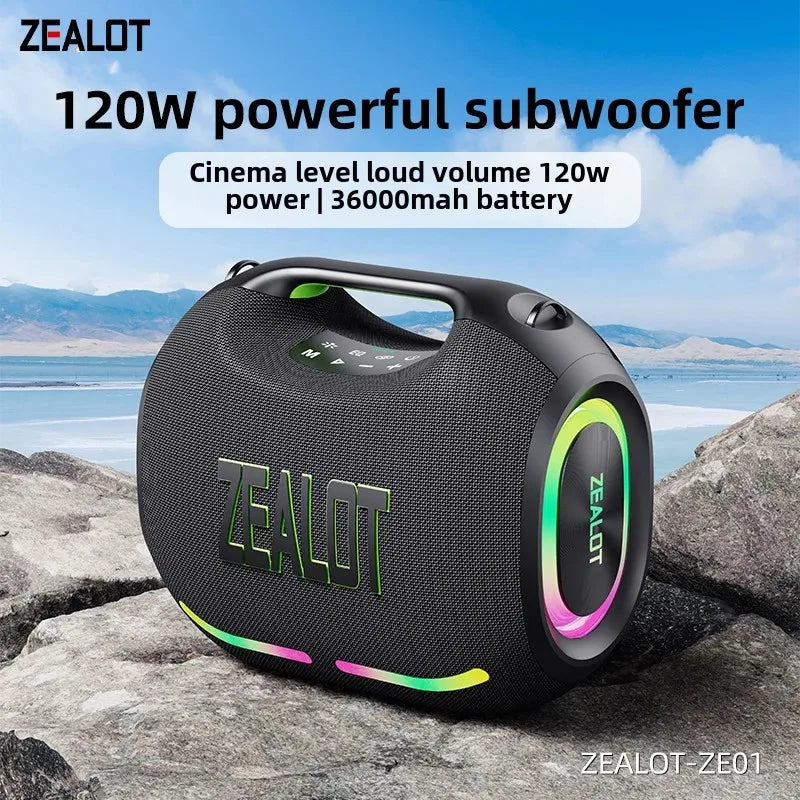 ZEALOT ZE01 120W Portable Bluetooth Speaker