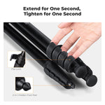 K&F Concept 63" Aluminum Travel Tripod
