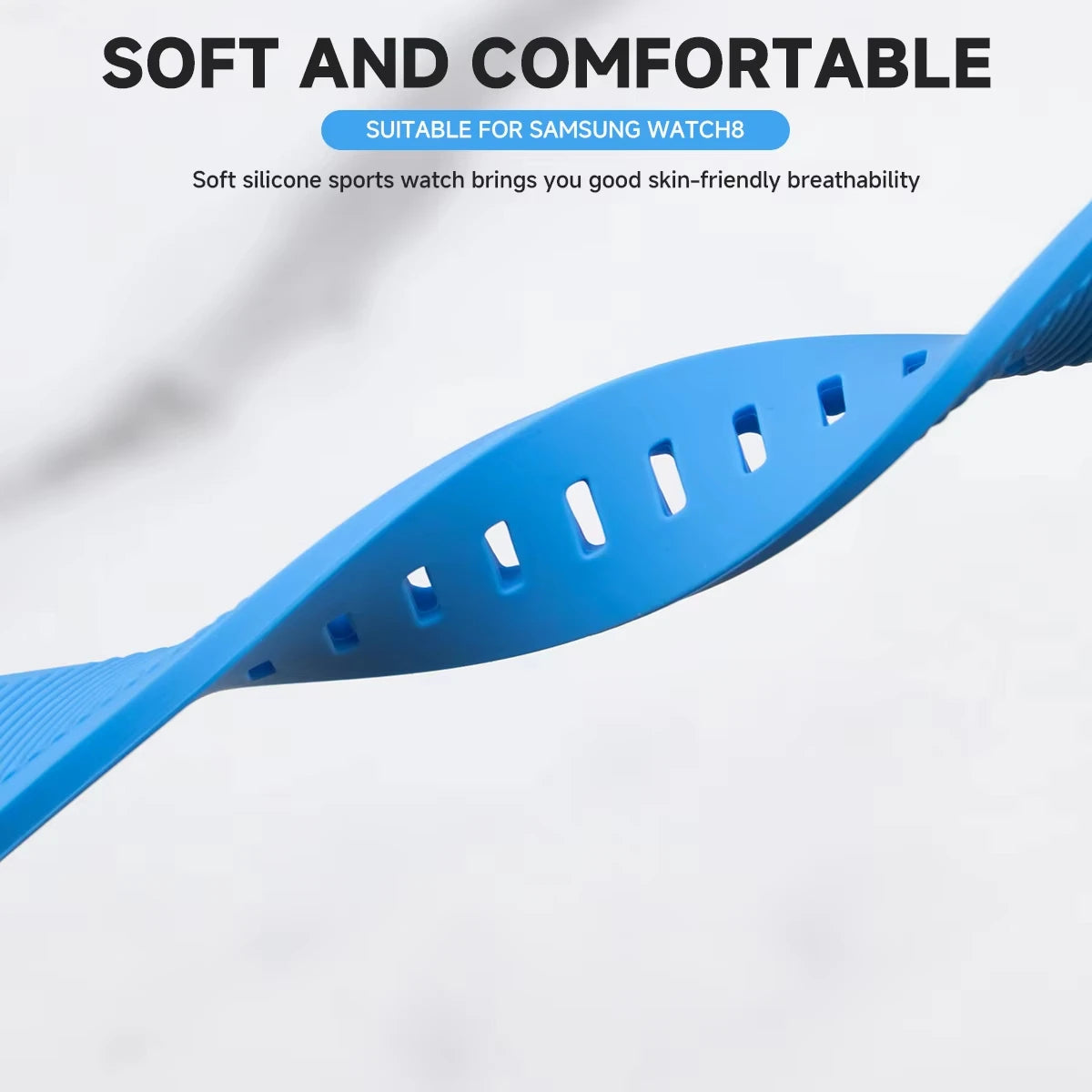 Silicone Sport Band Strap for Samsung Galaxy Watch 8 & Galaxy Watch 8 Classic