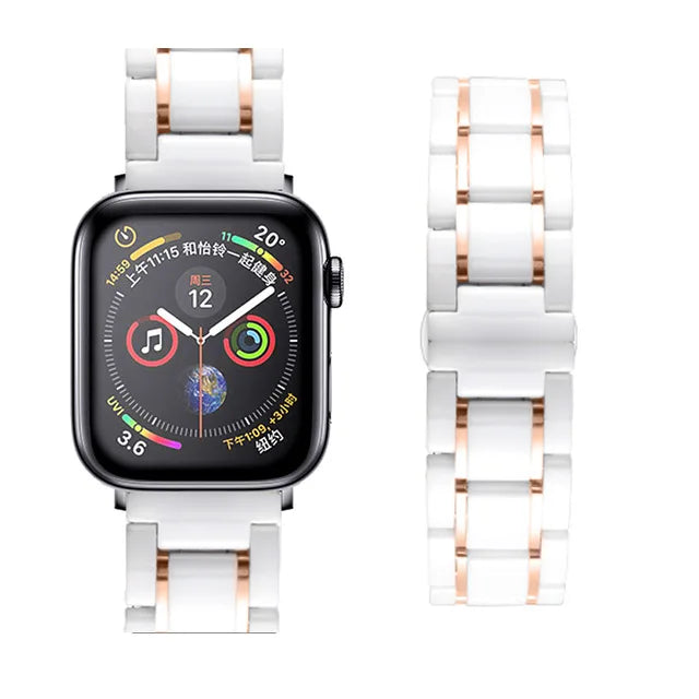 Fashion Ceramic Metal Wristband for Apple Watch