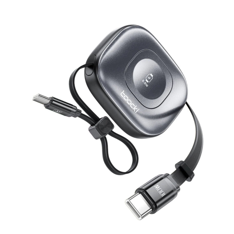Toocki 2-in-1 Retractable PD100W USB-C Cable With Watch Charger