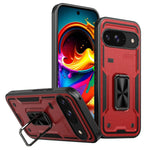 Shockproof Magnetic Case with Car Mount Ring Stand for Google Pixel 9 Series
