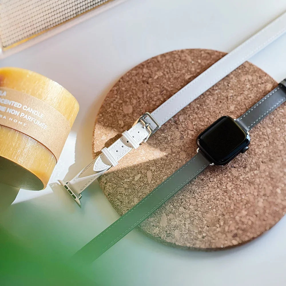 Leather Strap Bracelet for Apple Watch