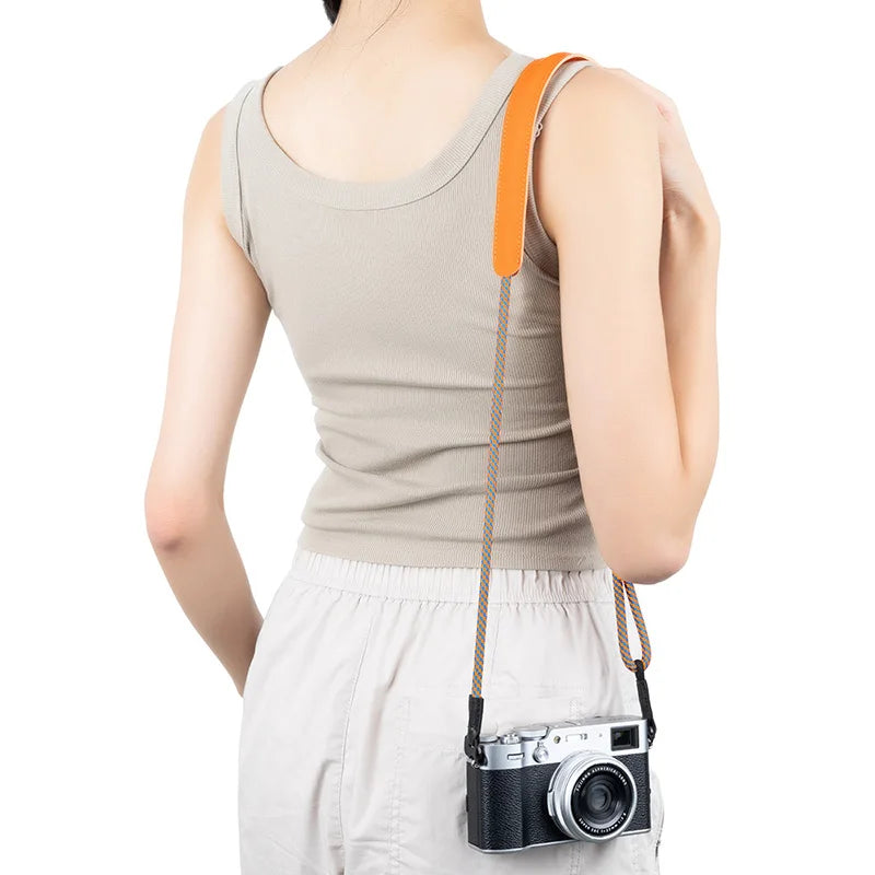 JJC Retro-Style Camera Shoulder Strap with Quick-Release Ring Mounts